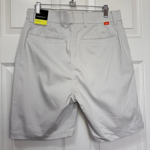 Nike Standard Fit Shorts NEW Mens 34 Gray Flex Waist Zip Close Pockets Golf - Picture 3 of 10